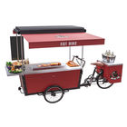 11,3 RPM Mobilny trójkołowy rower do grillowania z hot dogami na ulicy