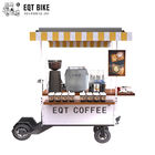 Cargo Scooter Odporność na zużycie Rowerowy wózek na kawę z kluczem zdalnym