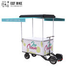 EQT 138 litrów miękkie rowery do lodów na sprzedaż koszyk z zamrażarką letnie wakacje Cargo zamrażarka rower automat do lodów elektryczny