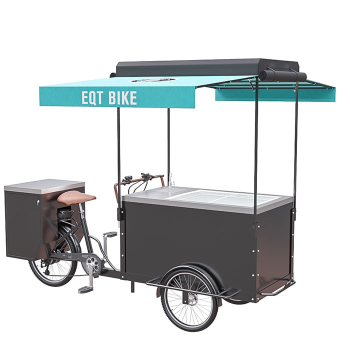 Konfigurowalny wielofunkcyjny wózek rowerowy z lodami o ładowności 300 kg