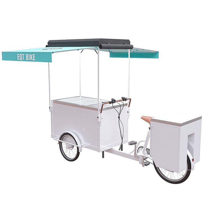Elektryczny wózek rowerowy do lodów na zamówienie o dużej ładowności