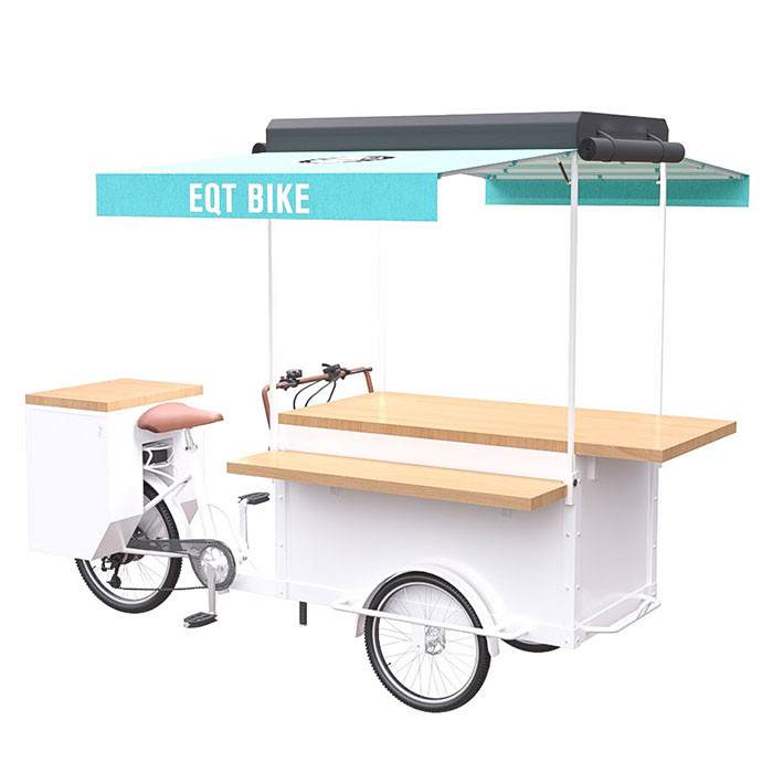 Wielofunkcyjny rowerowy wózek na żywność z dużą przestrzenią na produkt