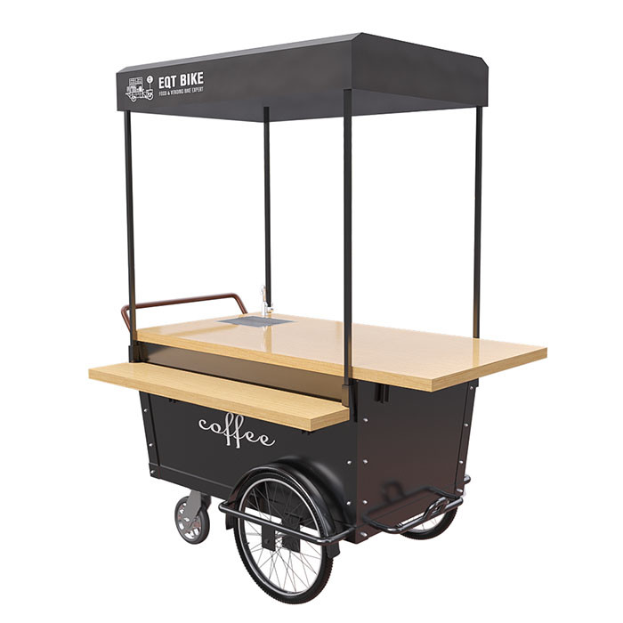Hamulec tarczowy Ice Cream Push Cart Push Scooter For Vending Coffee 25 ° Climbing