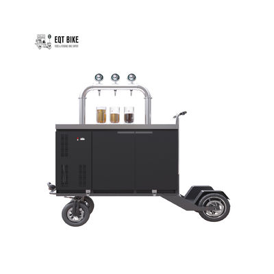 Podwójne potrójne krany Rowerowy wózek na piwo Cyfrowa regulacja temperatury