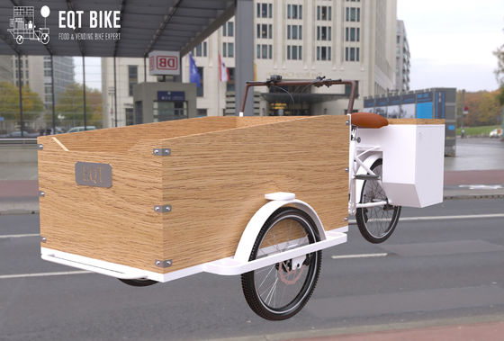 Konstrukcja skrzyniowa Holenderski rower towarowy Antykorozyjny elektryczny trójkołowy wózek transportowy